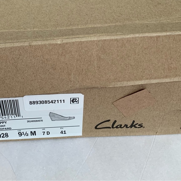 Clarks Flores Poppy Leopard Print Pump Size 9 1/2 - Picture 9 of 9